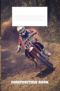 Composition Book: Motorcycle Composition Book Wide Ruled