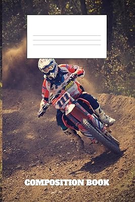 Composition Book: Motorcycle Composition Book Wide Ruled
