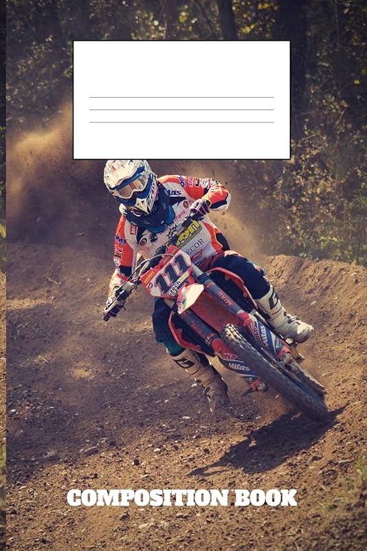 Composition Book: Motorcycle Composition Book Wide Ruled by Creative Publishing Press