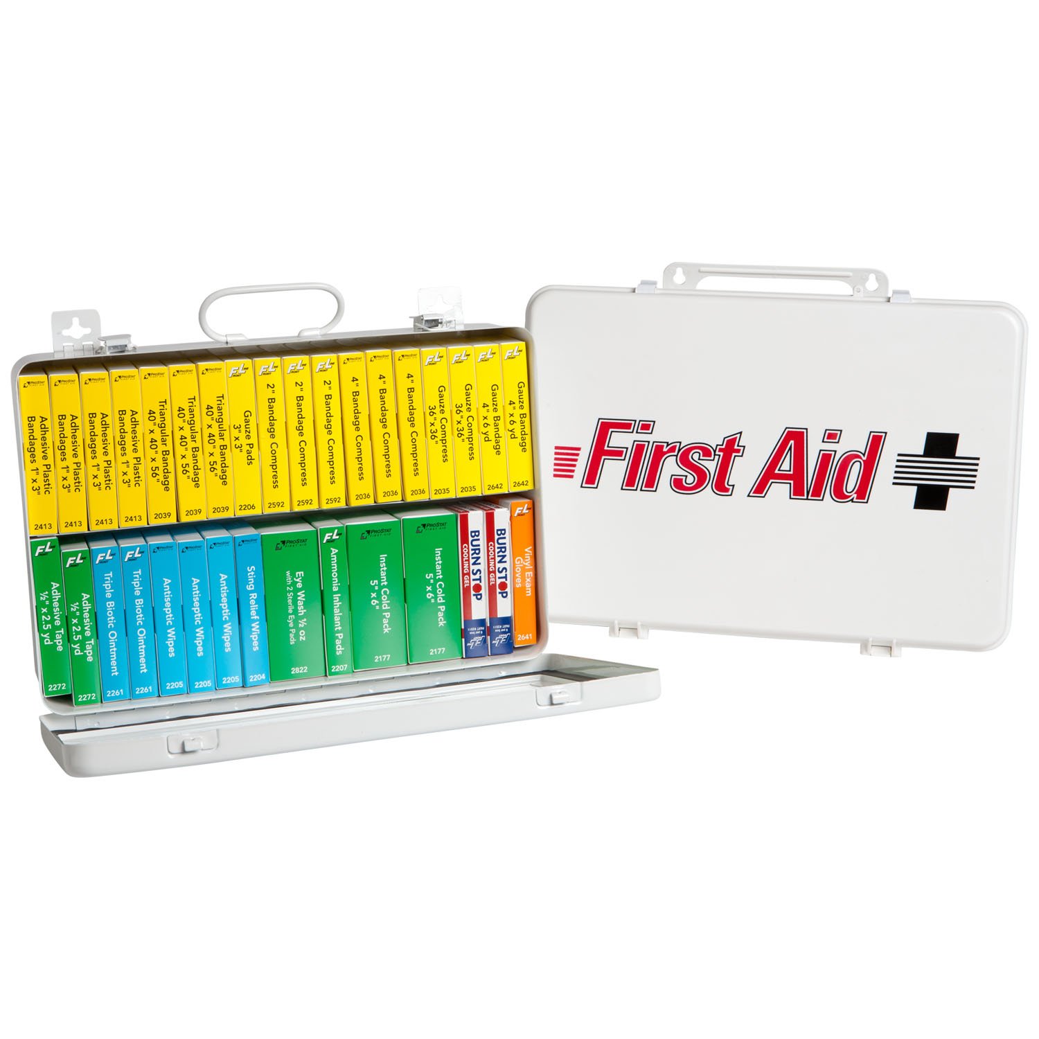 

ProStat First Aid 0909 194 Piece 36 Unit ANSI Compliant First Aid Kit with Steel Case