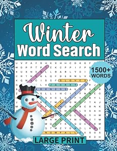 Winter Word Search: Holiday Word Find Puzzles for Adults With Answers, Winter Word Find Puzzle Book for Adults, Teens and Older Children to Keep Brain Active by Paula Annie Color Press