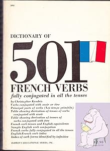 Dictionary of 501 French Verbs by Christopher Kendris