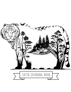Tatto Coloring Book: Tatto Gifts for Kids 4-8, Girls or Adult Relaxation | Stress Relief Turkey lover Birthday Coloring Book Made in USA