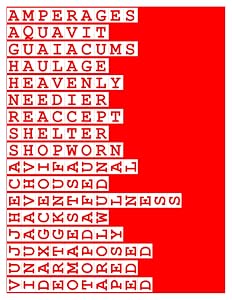 256 Cutout Crossword Puzzles Created by Francis Gurtowski