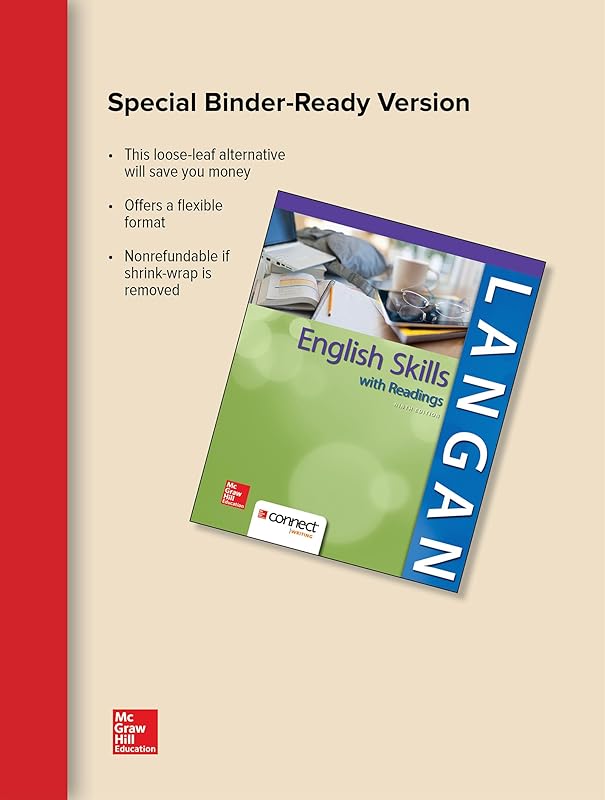 Looseleaf College Writing Skills with Readings 9e with MLA Booklet 2016 and Connect Access Card by John Langan