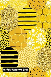 Website Password Book: Honeycomb cover