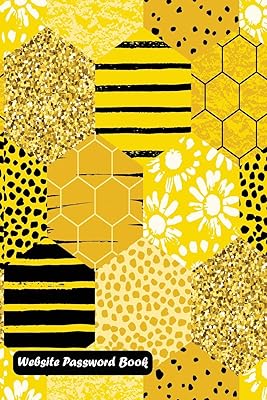 Website Password Book: Honeycomb cover