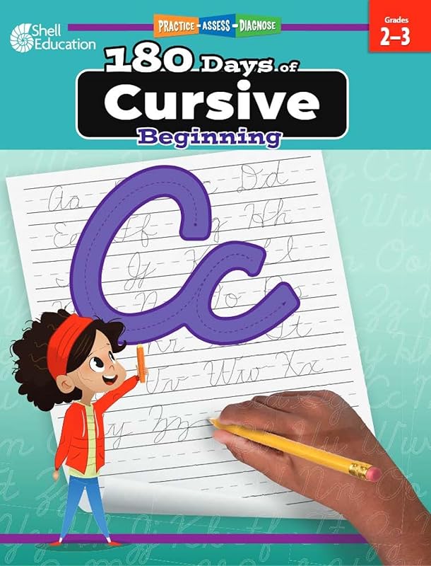 180 Days of Cursive: Beginning by Teacher Created Materials