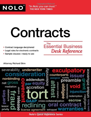 Contracts: The Essential Business Desk Reference by Richard Stim