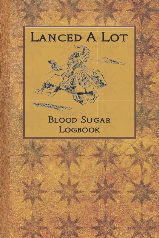 Lanced-A-Lot Blood Sugar Logbook: Stylish Vintage looking Blood Sugar Level Logbook by Tdorf Designs