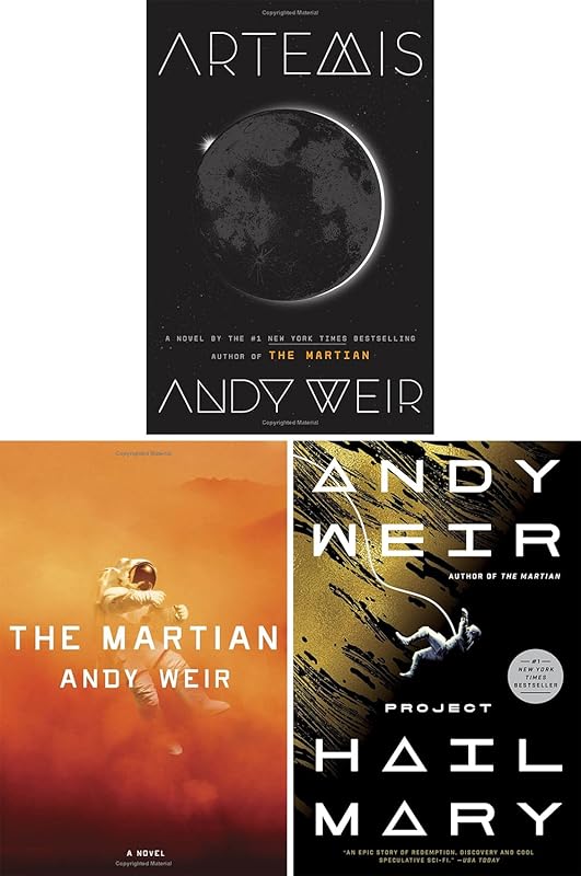 Andy Weir's 3-Book Collection Set (Project Hail Mary, Artemis, the Martian) by Andy Weir