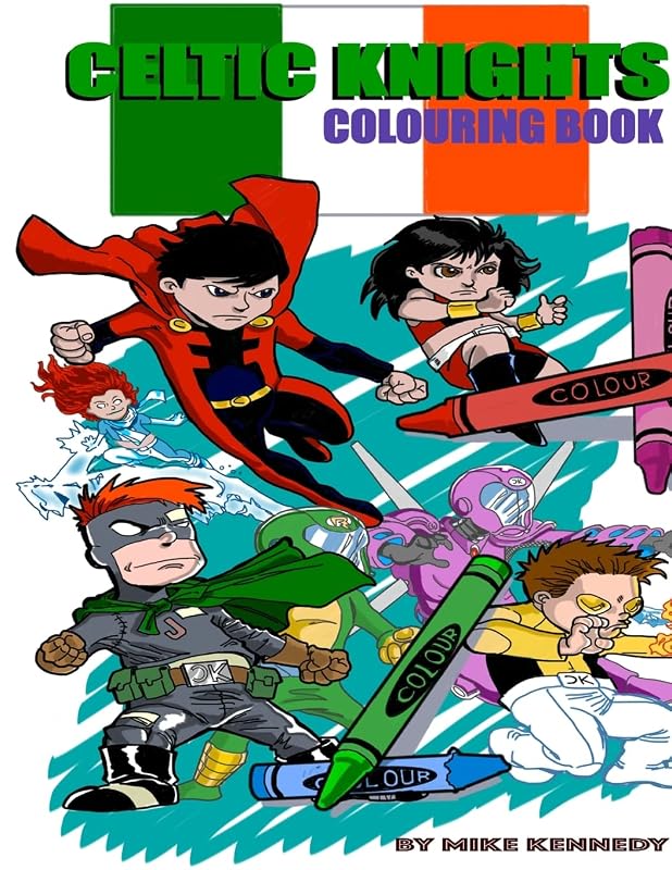Celtic Knights Colouring Book by Mike Kennedy