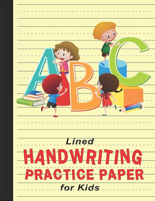 Lined Handwriting Practice Paper for Kids: Workbook for Writing Letters (Alphabet) & Numbers - ABC Kids (Little People Books) by Bigfoot Educational