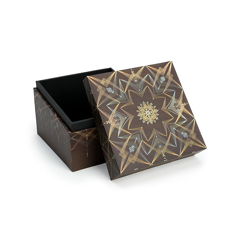 Paperblanks | Bhava | Kirikane Collection | Memento Box | Square Mini (Memento Boxes) by Paperblanks
