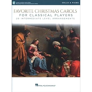 Favorite Christmas Carols for Classical Players - Cello and Piano (Book/Online Audio) by Various