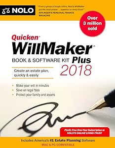 Quicken Willmaker Plus 2018: Book & Software Kit by Nolo