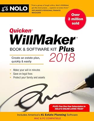 Quicken Willmaker Plus 2018: Book & Software Kit