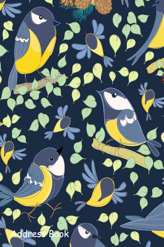 Address Book: For Contacts, Addresses, Phone, Email, Note,Emergency Contacts,Alphabetical Index With Bird Floral Leaves by Shamrock Logbook