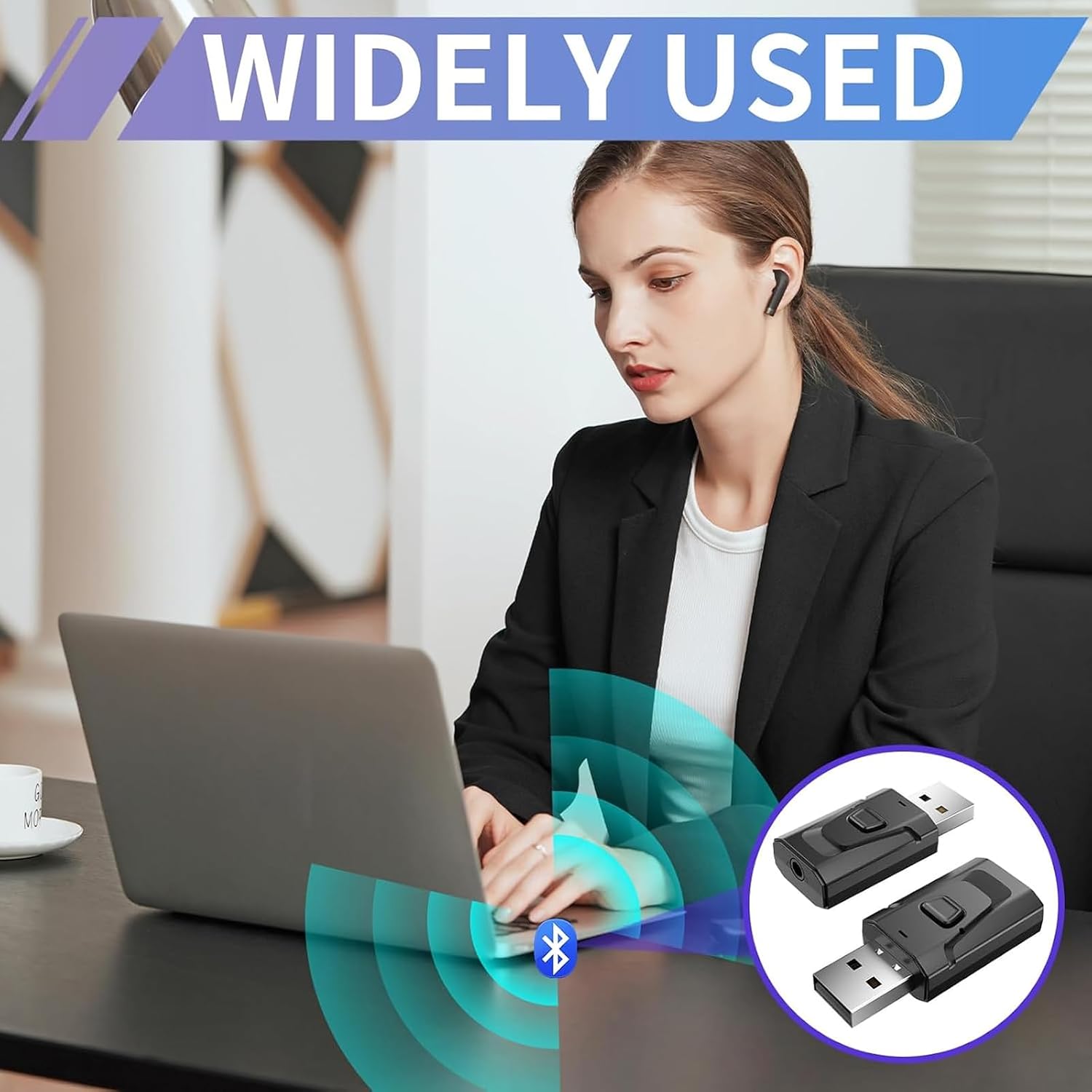USB-Bluetooth-5.0-Sender und -Empfänger mit 3,5-mm-AUX-Audioadapter – 4-in-1-Lösung für kabelloses Streaming von Fernsehern und Heimkinosystemen_voghion.com