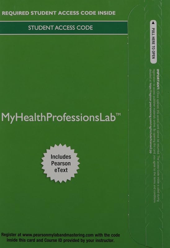 MyLab Health Professions with Pearson eText --Access Card--for Guided Approach to Intermediate and Advanced Coding (My Health Professions Lab) by Pearson Education