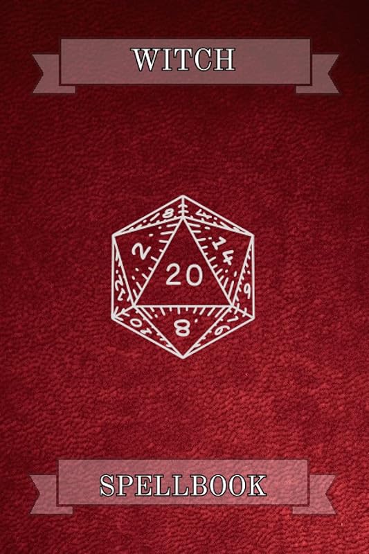 Witch Spell Book: Fantasy Style Roleplay Game Spell Lists Record Book: 140 pages Red Leather Effect cover. by G B Tierney