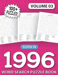 Born In 1996: Word Search Puzzle Book: Word Search Games for Puzzle Fans & Exciting Word Search Puzzle Book for Adults (Volume 03) by Dream Nairam Publication