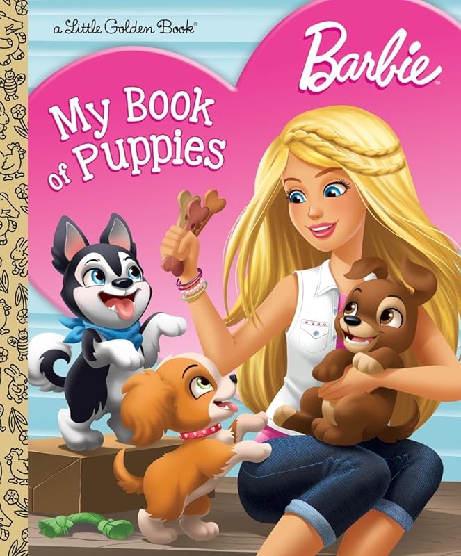 Barbie: My Book of Puppies (Barbie) (Little Golden Book) by Golden Books