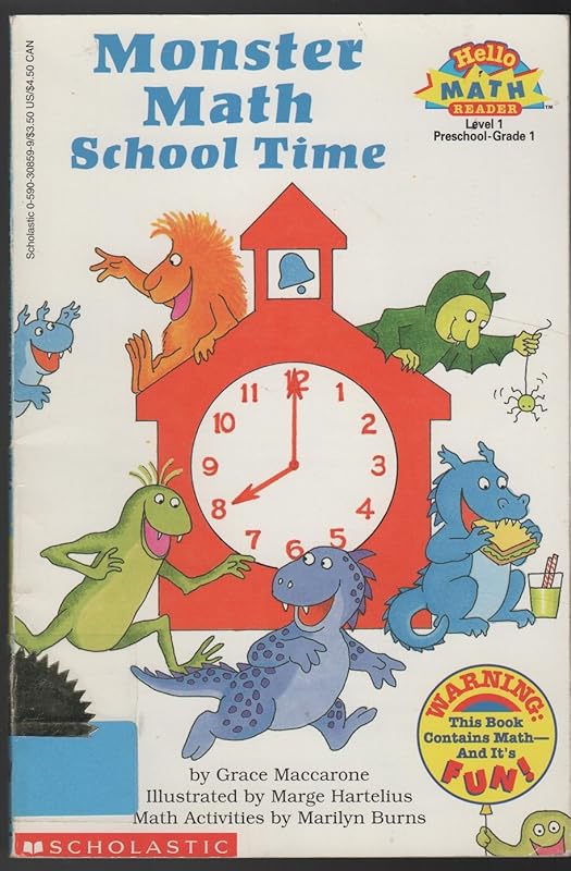 Monster Math School Time (level 1) (Hello Reader, Math) by Grace Maccarone