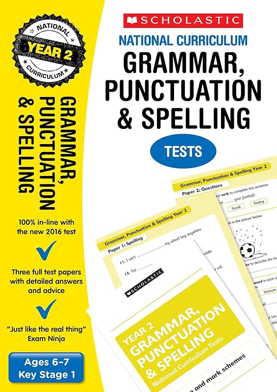 2019 SATs Practice Papers for Grammar, Punctuation and Spelling, Year 2 (Scholastic National Curriculum SATs) (National Curriculum SATs Tests) by Graham Fletcher