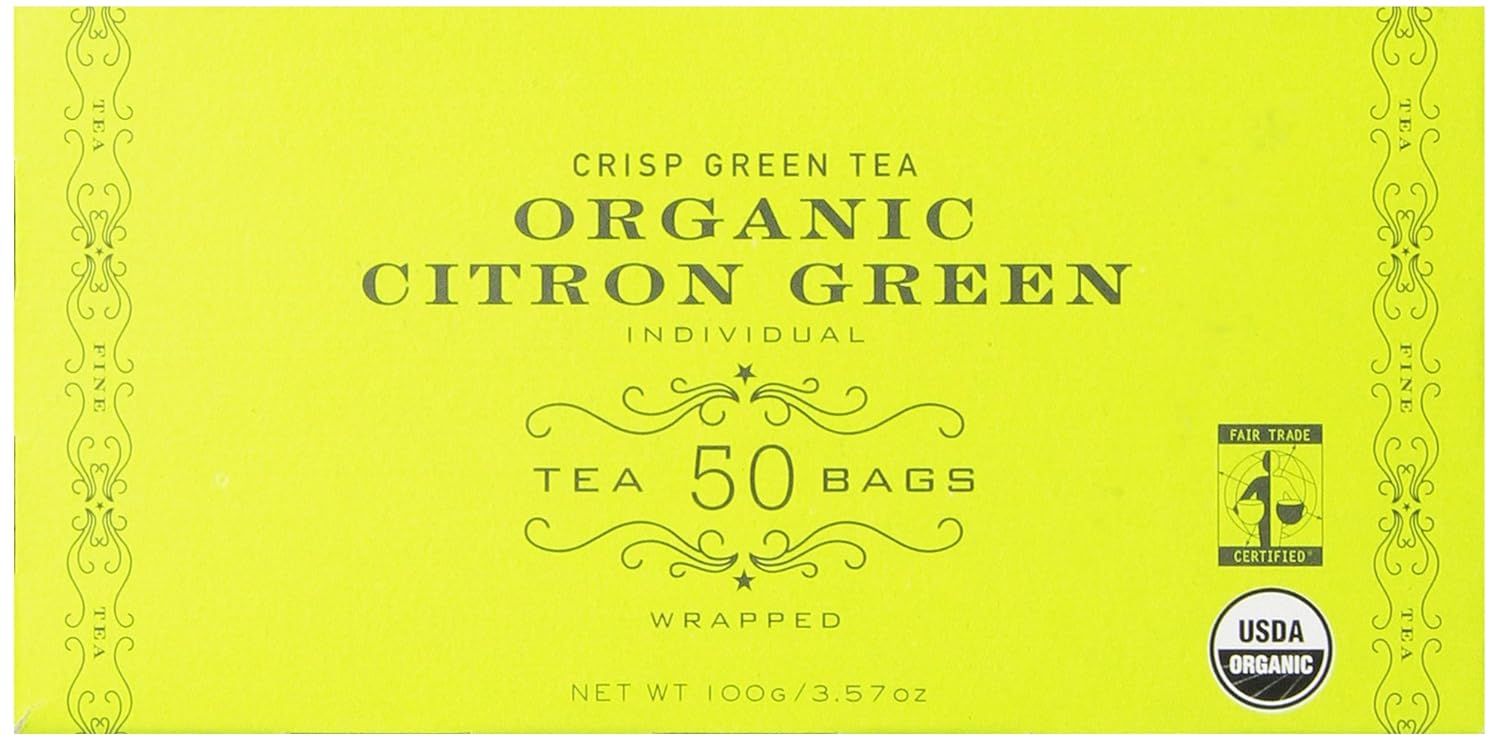 harney & sons organic citron green tea, 50 tea bags