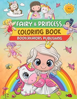Fairy and Princess Coloring Book: A Magical Collection of Fairy and Princess Designs