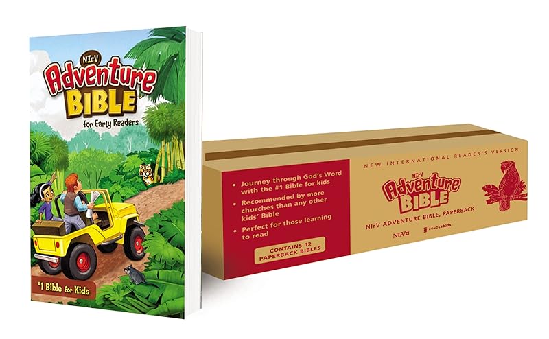 NIrV, Adventure Bible for Early Readers, Paperback, Full Color, Case of 12 by Zondervan