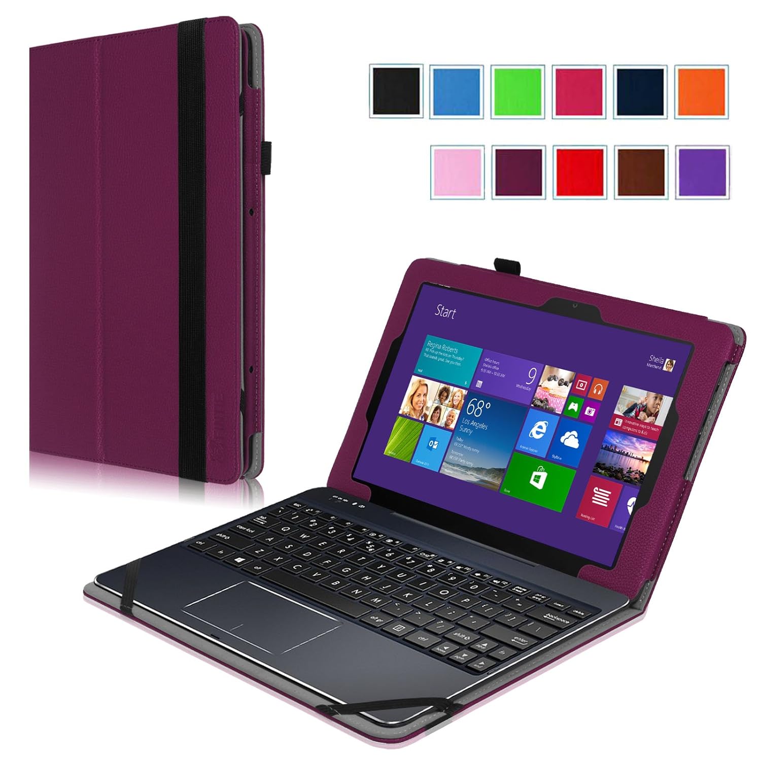 

Fintie ASUS Transformer Pad TF103CX / TF103C Folio Case - Premium Vegan Leather Cover with Stylus Holder For ASUS Transformer Pad TF103CX-A1-BK / TF103C-A1-BK 10.1 Inch Tablet