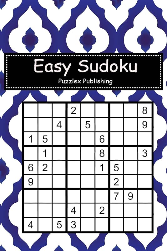 Easy Sudoku: Sudoku Puzzle Game For Beginers With ceramic pattern Islamic style cover by Puzzlex Publishing
