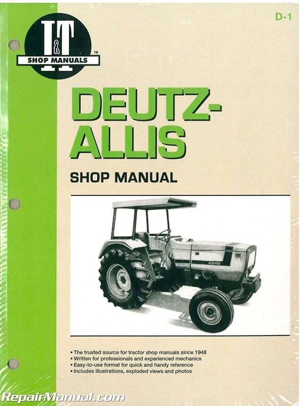 Deutz-Allis Shop Manual: Models 6240,6250,6260, 6265, 6275 (I & T Shop Service) by Penton Staff