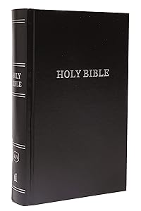 KJV, Pew Bible, Large Print, Hardcover, Black, Red Letter, Comfort Print: Holy Bible, King James Version