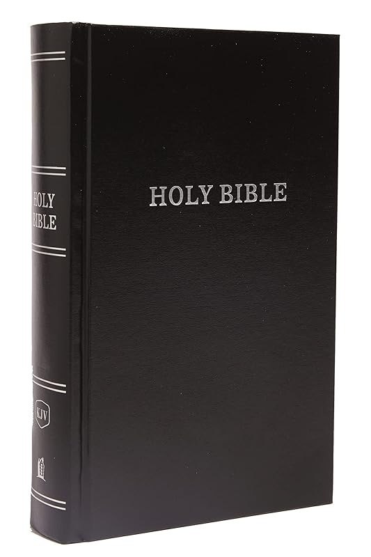 KJV, Pew Bible, Large Print, Hardcover, Black, Red Letter, Comfort Print: Holy Bible, King James Version by Thomas Nelson