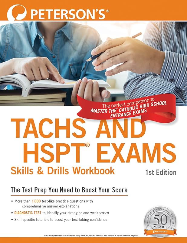 Peterson’s TACHS and HSPT Exams Skills & Drills Workbook by Peterson's
