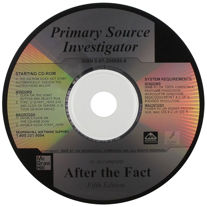 Primary Source Investigator CD to Accompany After the Fact by James West Davidson