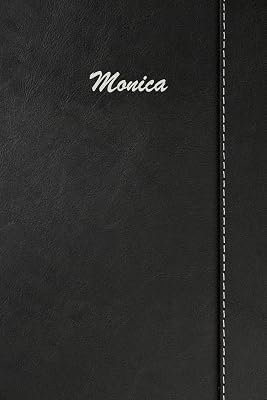 Monica: Blank Cookbook Recipes & Notes featuring 120 pages 6"x9" Simulated Leather Cover