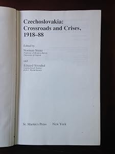 Czechoslovakia: Crossroads and Crises 1918-88