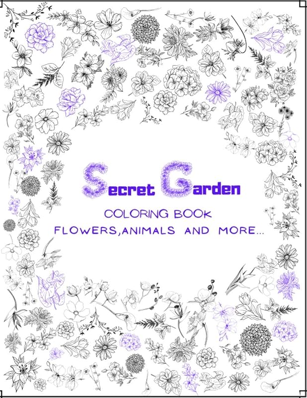 Secret Garden Coloring Book: For Adults Activity Books Garden Scenes Adventures Relaxation Gift Idea by Golden Pencil