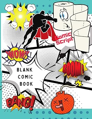 Blank Comic Book: How to plan, create and draw your own superhero comic story? (Comic Drawing Book)