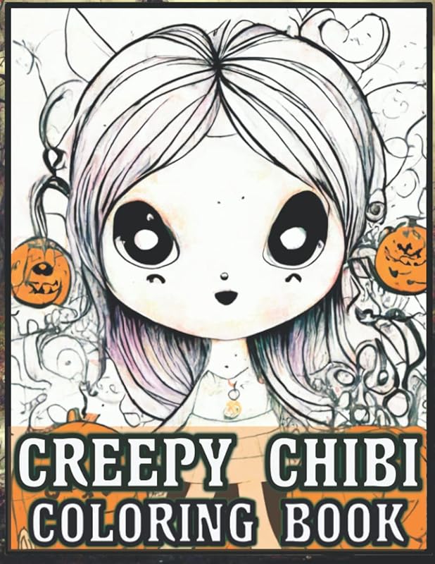 Creepy Chibi Coloring Book: Chibi And Horror, Kawaii And Creepy, Everything Is In This Book, 50 Coloring Pages To Stress Relief and Relaxation For All Colorists by Brittany Hitchcock