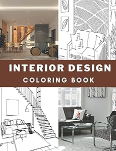 Adult interior design Coloring Book : Interior home design coloring book for adult, 30 Beautiful home interiors for coloring, Architecture art ... Coloring Book with Modern Decorated Home by Jozeph NTB