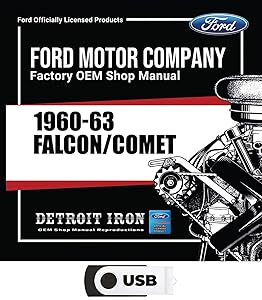 1960-1963 Falcon Comet Shop Manuals, Sales Literature & Parts Books on USB