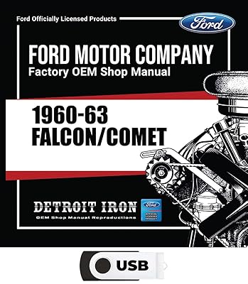 1960-1963 Falcon Comet Shop Manuals, Sales Literature & Parts Books on USB