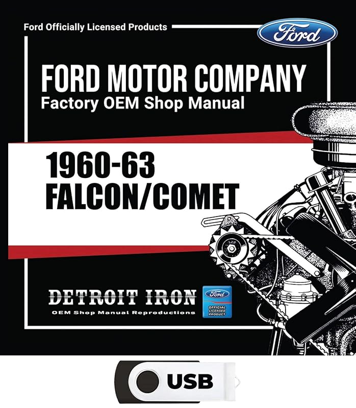 1960-1963 Falcon Comet Shop Manuals, Sales Literature & Parts Books on USB by Ford Motor Company