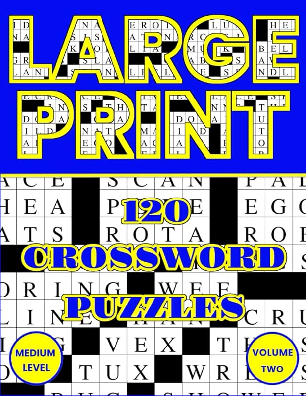 Large Print Crossword Puzzles: Jumbo Crosswords for Adults and Seniors (Volume 2) by Donna Cross