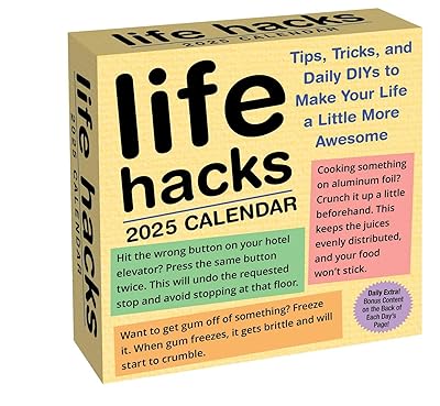 Life Hacks 2025 Day-to-Day Calendar